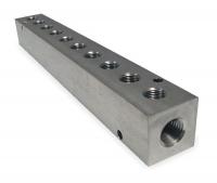 2KHL6 Manifold, 1/4 In Inlet, 10 Outlets, SS