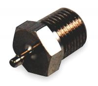 2KHP4 Male Connector, 1/16 x 1/16 In, Brass