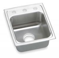 2KLF8 Drop In Sink, Stainless Steel, 18 Gauge