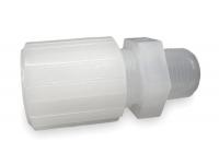 2KNR5 Male Straight Adapter, 3/4 In Tube Sz