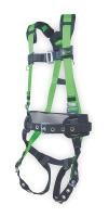 2KUC1 Full Body Harness, Universal, 400 lb, Green