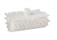 2KVF6 Scrub Brush, White, Nylon,