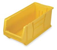 2KVX1 Stack Bin, H 9 3/4, L 28 3/8, W 10, Yellow