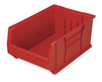 2KVX2 Stack Bin, H 10 1/4, L 28 3/8, Red