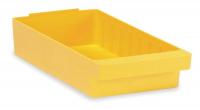 2KWA6 Shelf Bin, L 11 5/8, W 5 9/16, Yellow
