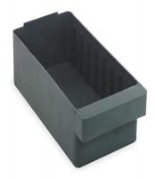 2KWB4 Shelf Bin, L 11 5/8, W 5 9/16, H 4 5/8, Gray