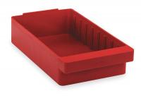 2KWC2 Shelf Bin, L 11 5/8, W 11 1/8, H 4 5/8, Red