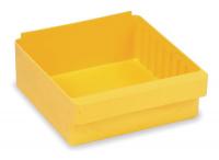 2KWC9 Shelf Bin, L 17 5/8, W 8 3/8, Yellow