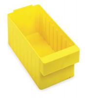 2KWD3 Shelf Bin, L 23 7/8, W 5 9/16, Yellow