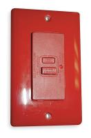 2KWK1 GFCI Receptacle, Faceless Duplex, 20A, Red