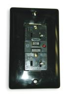 2KWK5 GFCI Receptacle, 20A, Industrial, Black