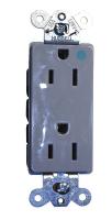 2LBV6 Receptacle, Style Line, 5-15R, 125V, Gray