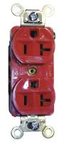 2LBW1 Receptacle, Duplex, 5-20R, 125V, Red