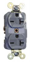 2LBW5 Receptacle, Duplex, 6-20R, 250V, Gray