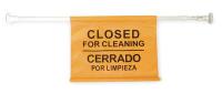 2LEB6 Door Barricade Sign, Bilingual, Yellow