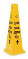 2LEC5 36&quot; Multilingual &quot;Caution&quot; Yellow