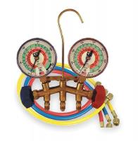 2LHR9 Manifold Gauge and Hose Set, With Hoses