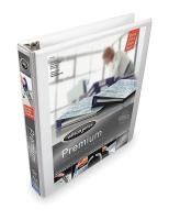 2LJT5 View Binder, D-Ring, 1in, Poly, White