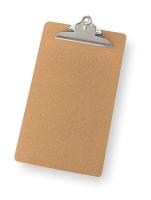 2LJX9 Clipboard, Legal, Brown