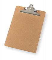 2LJY1 Clipboard, Letter, Brown