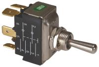 2LMZ9 Toggle Switch, DPDT, 6 Conn, On/Off/ On