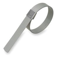 2LPD8 Band Clamp, Galv.CS, Min.Dia. 3/4 In., PK10