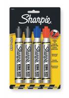 2LTH2 Permanent Marker, Chisel, Blck, Bl, Red, PK4