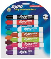 2LTP2 Dry Erase Marker, Asrt, Chisel, PK12