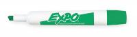 2LTP6 Dry Erase Marker, Green, Chisel, PK12