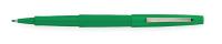 2LTV5 Felt Tip Pen, Stick, Medium, Green, PK 12