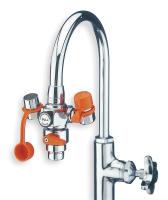 2LVE5 Eyewash w/Diverter, Faucet Mount, 4-1/4 W