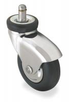 2LY74 Swivel Stem Caster, 3 In, 110 lb, Neoprene
