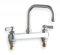 2LYK8 Lavatory Faucet, 2H Lever, Spout 6 1/4 In