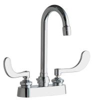 2LYP4 Lavatory Faucet, 2H Lever, Spout 3 1/2 In