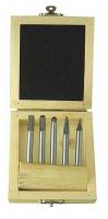 2LYT2 Carbide Bur Set, Single Cut, 1/4 In, 5 Pcs