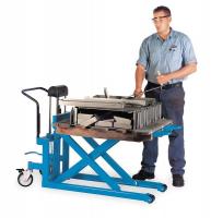 8AL21 Scissor Lift Cart, 1100 lb., Steel, Fixed