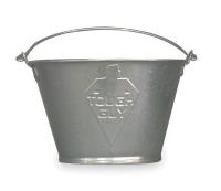 2MPE3 Mop Bucket, 3 Qt., Silver, Galvanized Steel