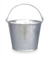2MPE4 Mop Bucket, 5 Qt., Silver, Galvanized Steel