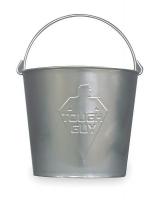 2MPE6 Mop Bucket, 10 Qt, Silver, Galvanized Steel