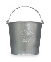 2MPE7 Mop Bucket, 12 Qt, Silver, Galvanized Steel