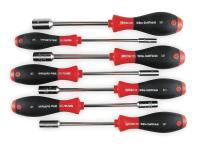 2MPF4 Nut Driver Set, 5 In Shank, 7 Pc