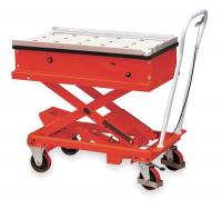 2MPP8 Scissor Lift Cart, 2200 lb., Steel, Roller