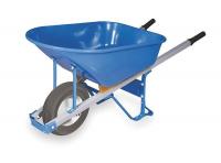 2MVU6 Wheelbarrow, Steel, 6 Cu. Ft., Flat Free