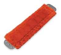 2MXA5 Wet Flat Mop, 16 In, Red, Cut End