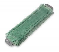 2MXA7 Wet Flat Mop, 16 In, Green, Cut End