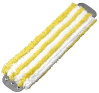 2MXC1 Wet Flat Mop, 16 In, Yellow/White