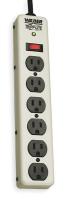 2MY45 Surge, Metal, 6 Outlets, 6  Ft Cord, LED