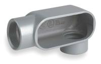 2NA63 Conduit Body, LL Style, 3/4 In, Gray Iron