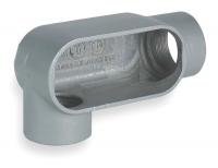2NA68 Conduit Body, LR Style, 1/2 In, Gray Iron