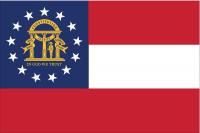 2NEJ1 Georgia State Flag, 3x5 Ft